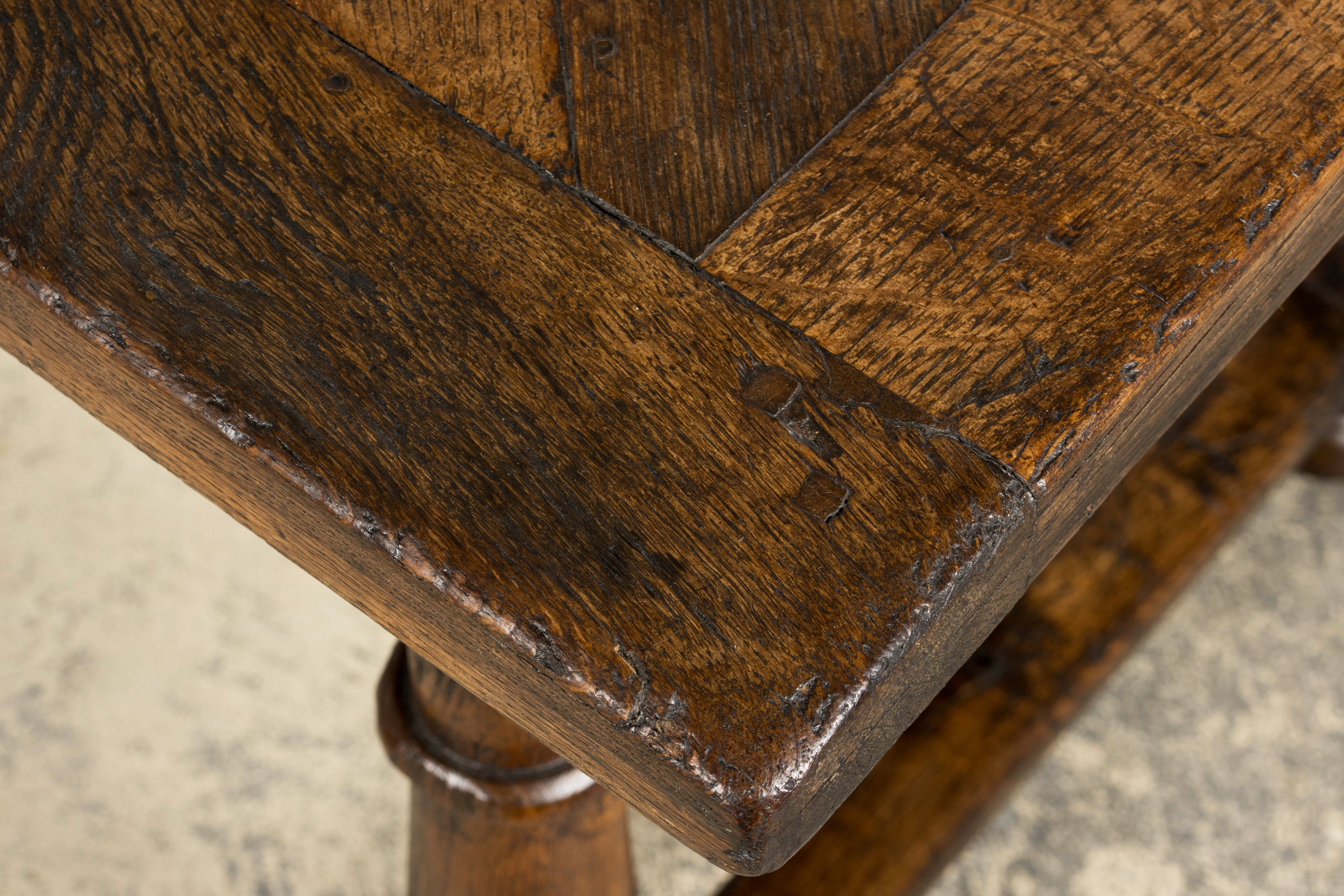 ON HOLD 18th Century French Provincial Louis XIII Style Oak Table
