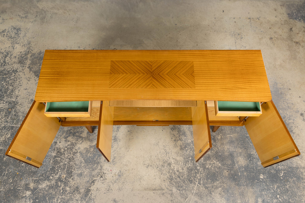 1940s French Art Deco Sycamore Maple Sideboard