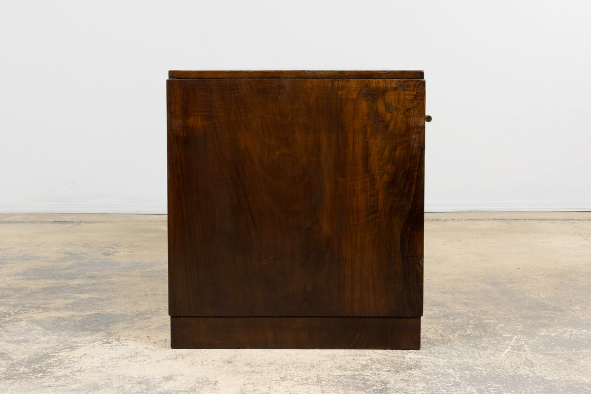 1930s French Art Deco Walnut Writing Desk