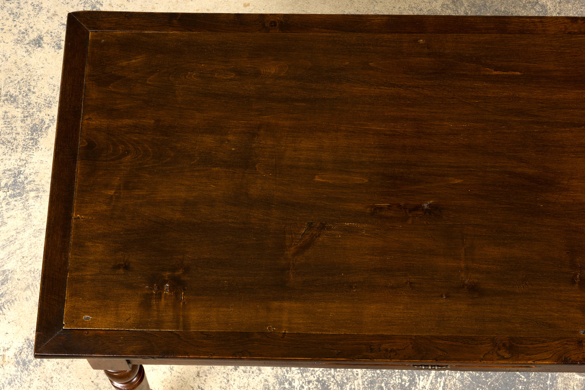 Antique Country French Louis Philippe Style Farmhouse Maple Table