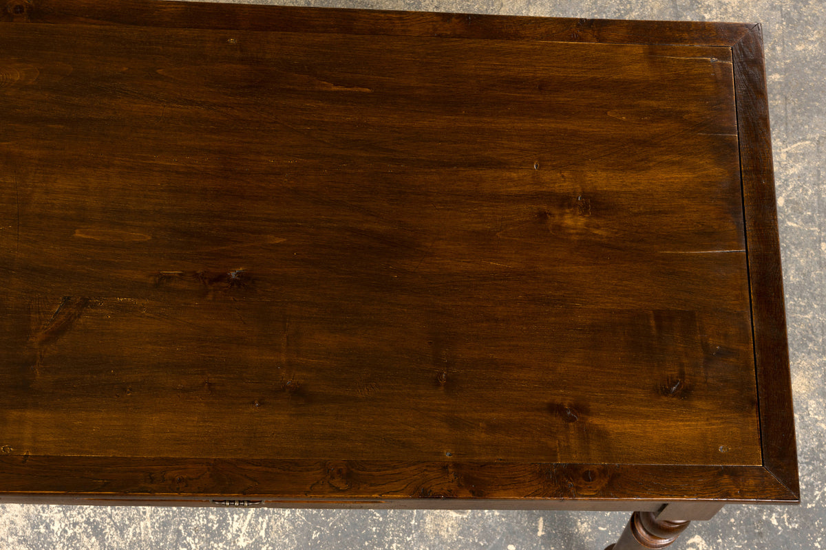 Antique Country French Louis Philippe Style Farmhouse Maple Table