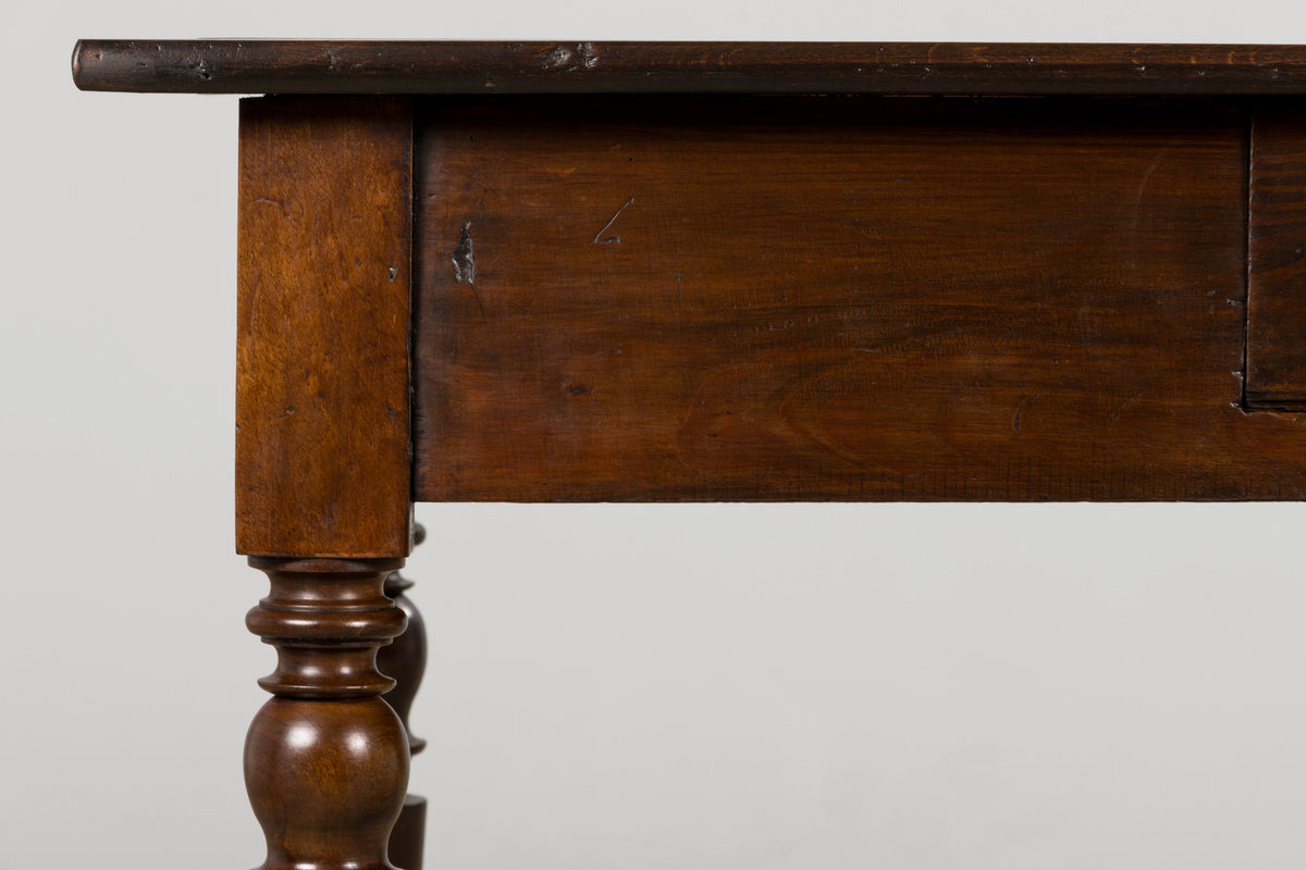 Antique Country French Louis Philippe Style Farmhouse Maple Table
