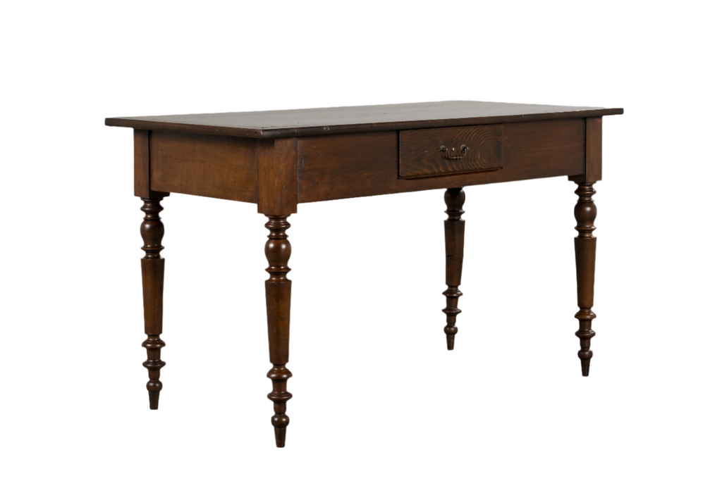 Antique Country French Louis Philippe Style Farmhouse Maple Table