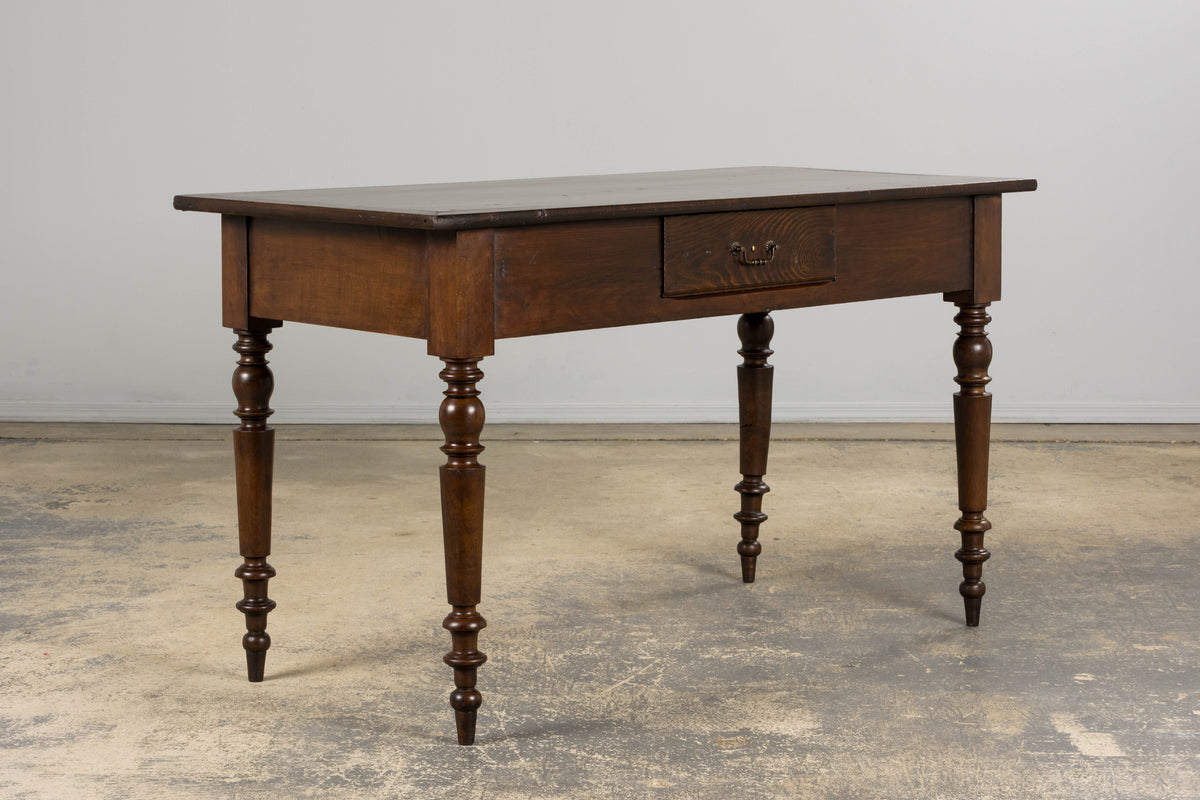 Antique Country French Louis Philippe Style Farmhouse Maple Table
