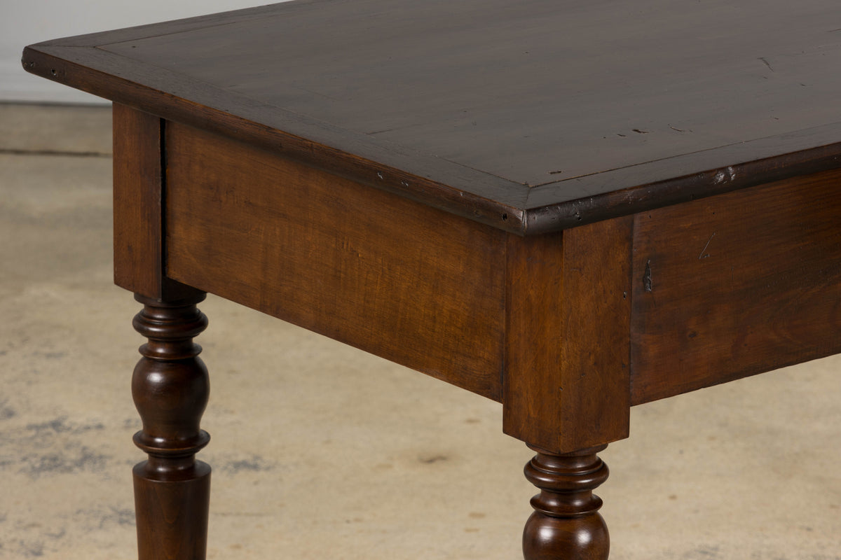 Antique Country French Louis Philippe Style Farmhouse Maple Table