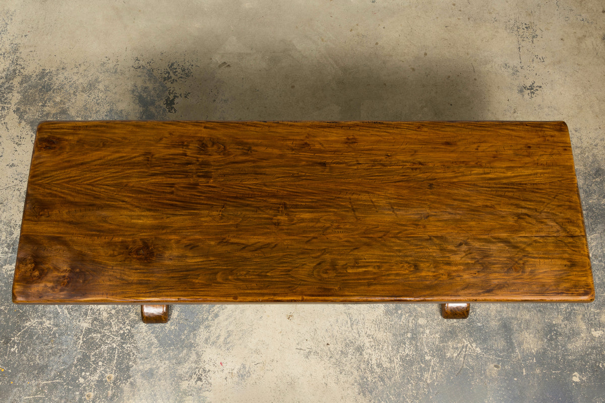 Antique French Monastery Fruitwood Farmhouse Dining Table