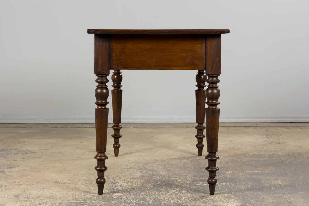 Antique Country French Louis Philippe Style Farmhouse Maple Table