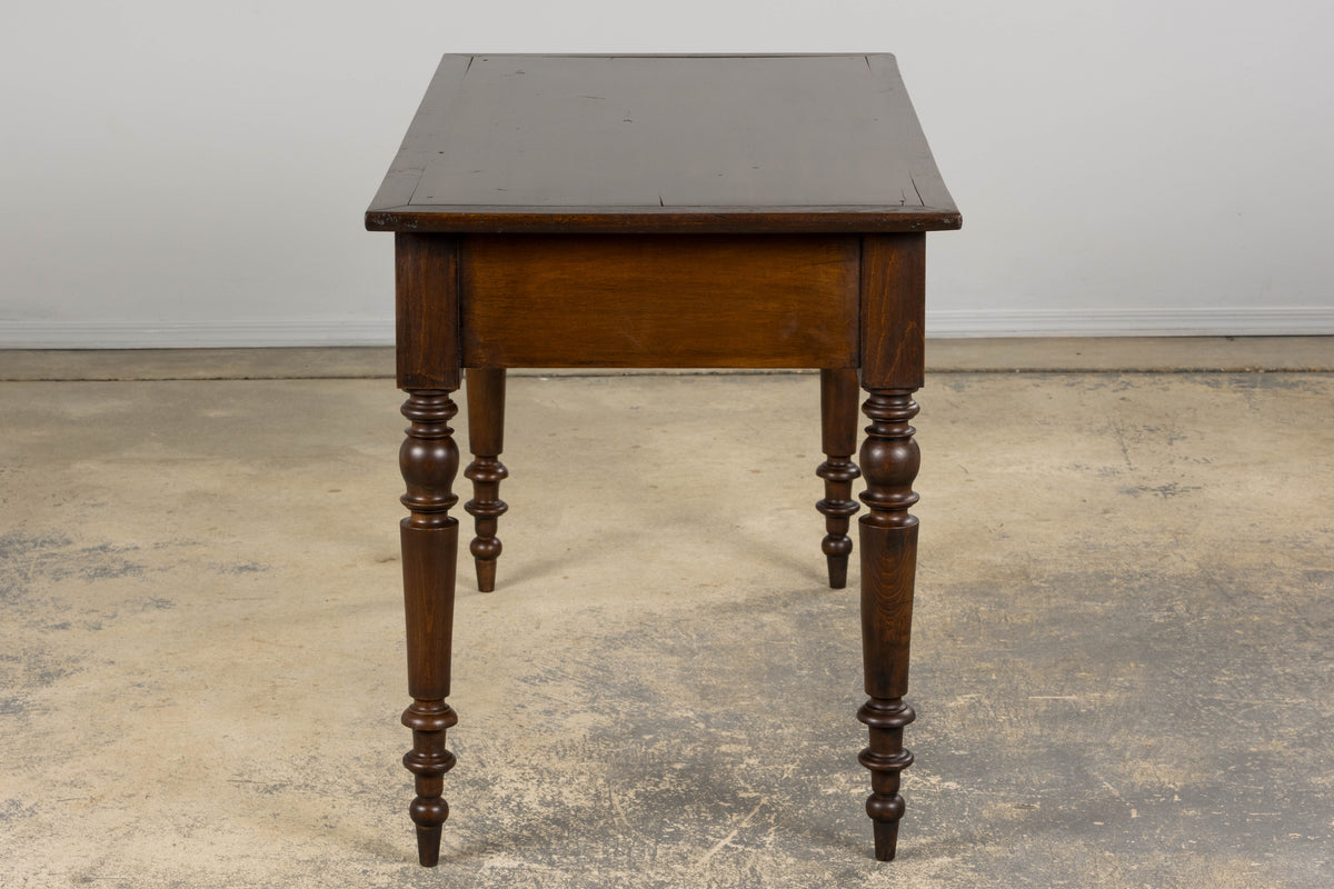 Antique Country French Louis Philippe Style Farmhouse Maple Table