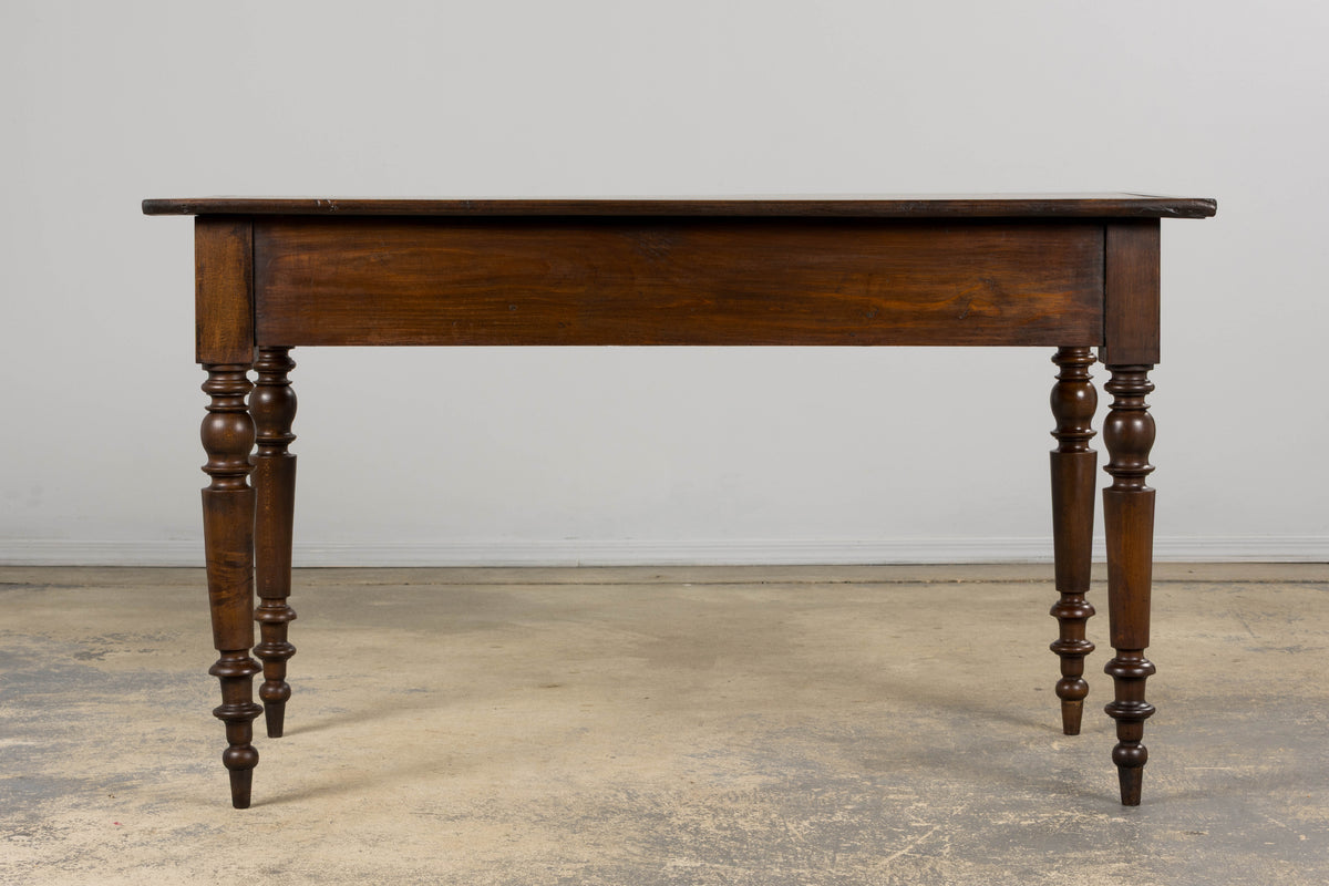 Antique Country French Louis Philippe Style Farmhouse Maple Table