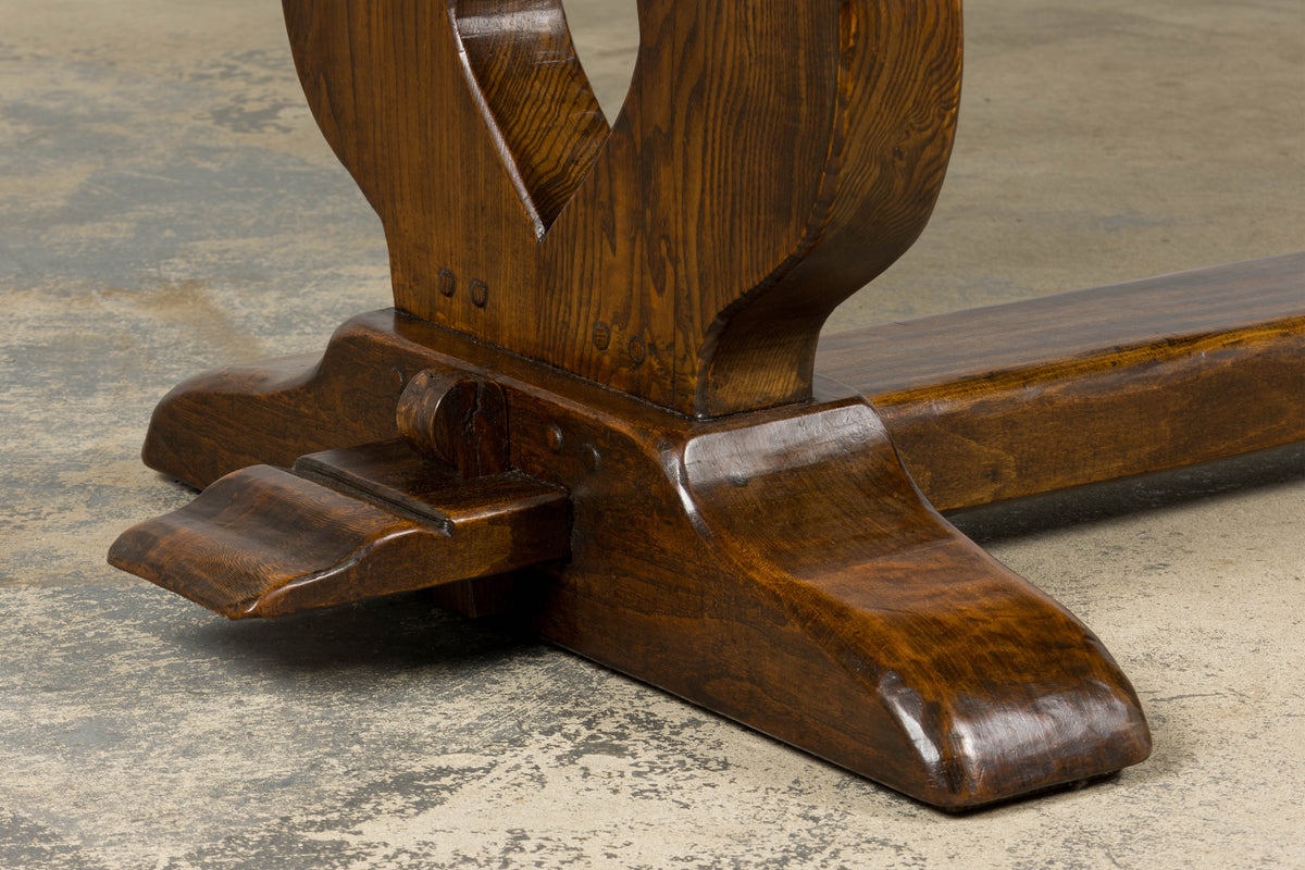 Antique French Monastery Fruitwood Farmhouse Dining Table