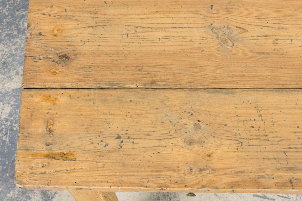 19th Century Country French Provincial Pine Farmhouse Island