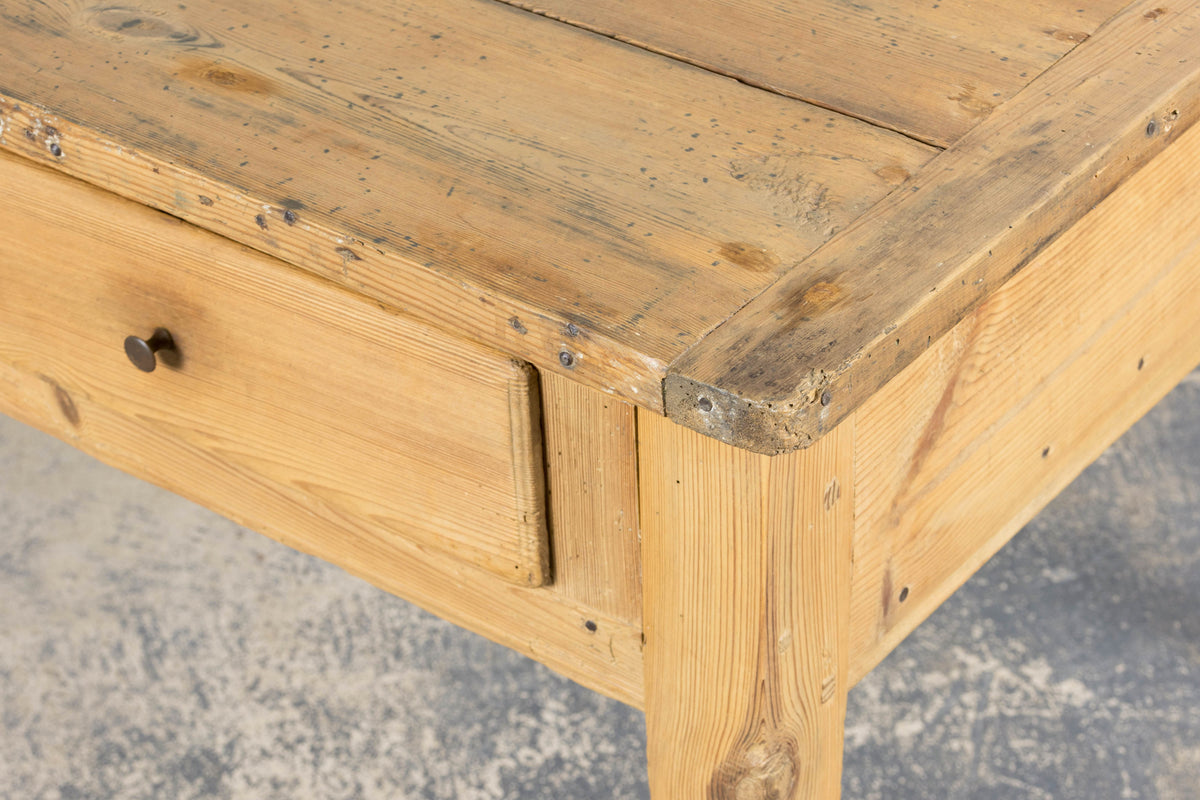 19th Century Country French Provincial Pine Farmhouse Island