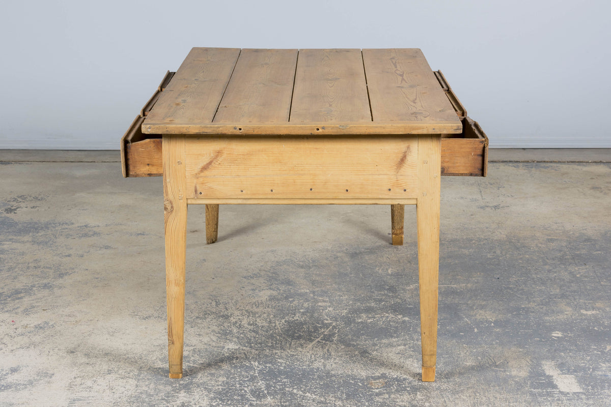 19th Century Country French Provincial Pine Farmhouse Island