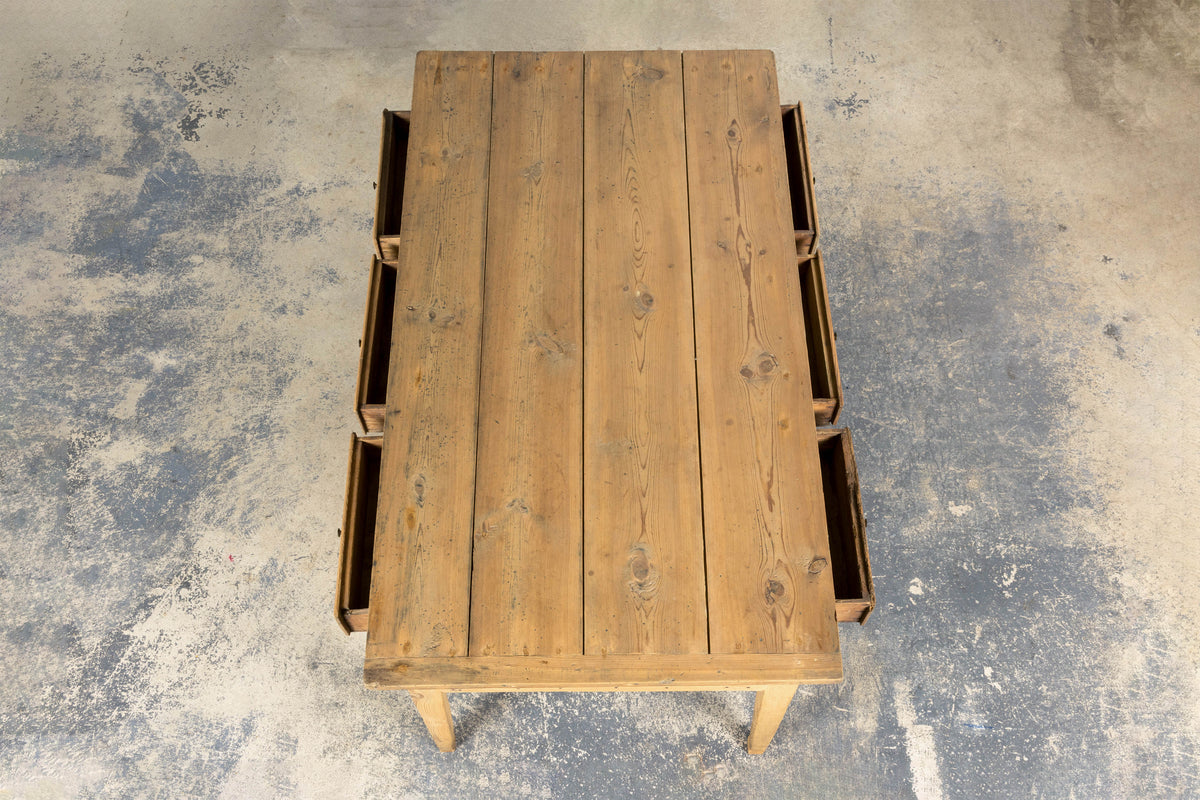 19th Century Country French Provincial Pine Farmhouse Island