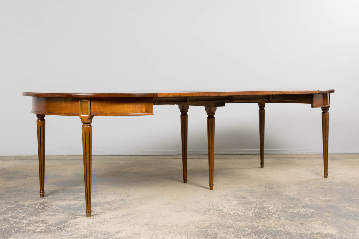Antique French Louis XVI Style Extendable Dining Table