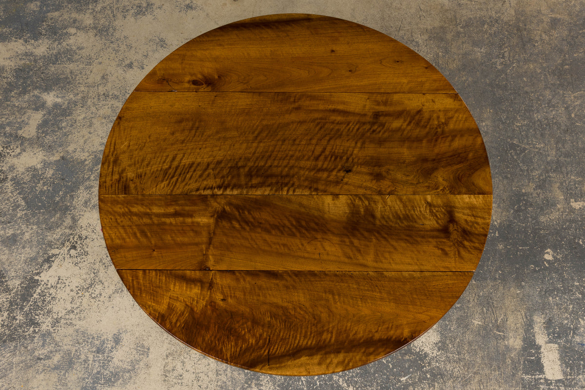 19th Century Country French Provincial Walnut Drop Leaf Table