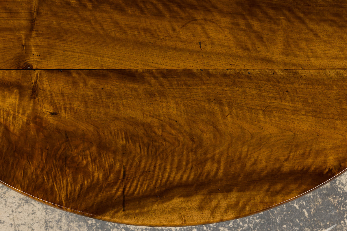 19th Century Country French Provincial Walnut Drop Leaf Table