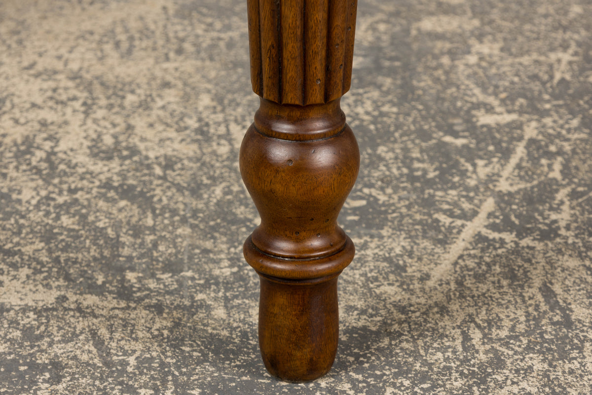 19th Century Country French Provincial Walnut Drop Leaf Table