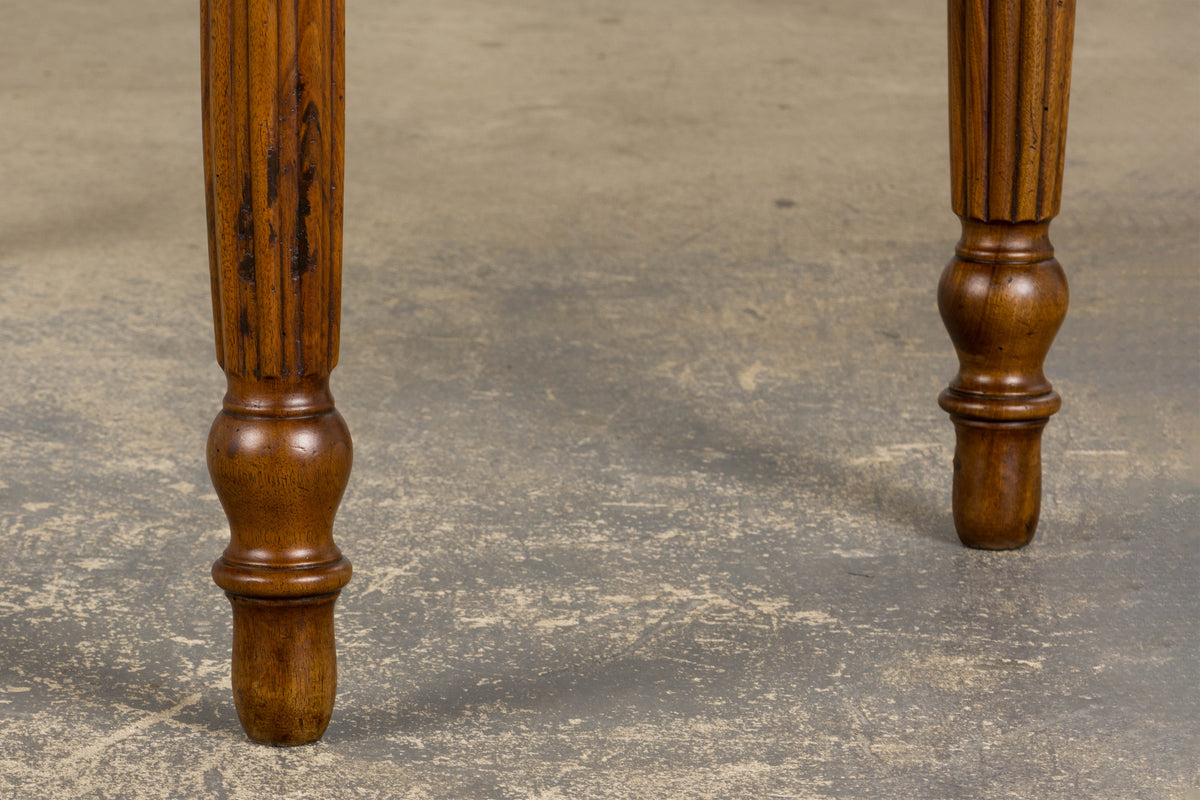 19th Century Country French Provincial Walnut Drop Leaf Table