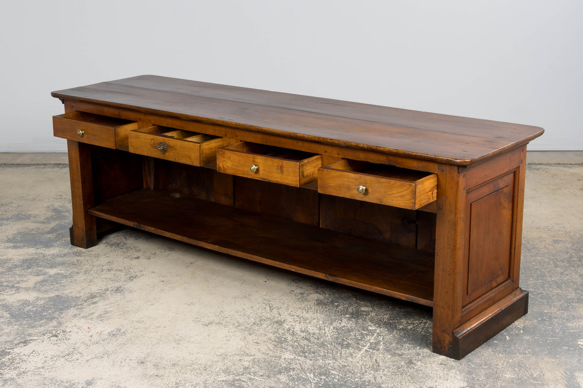 19th Century French Provincial Walnut Work Table