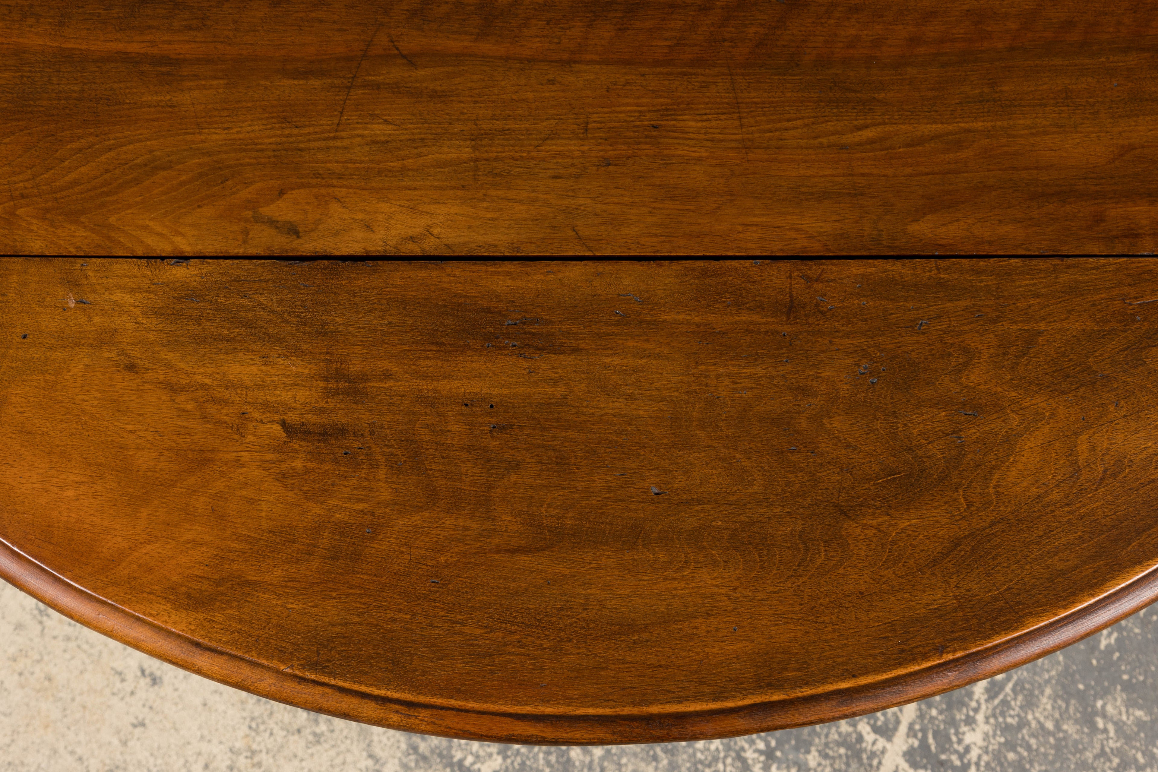 Antique Country French Provincial Maple Drop Leaf Table