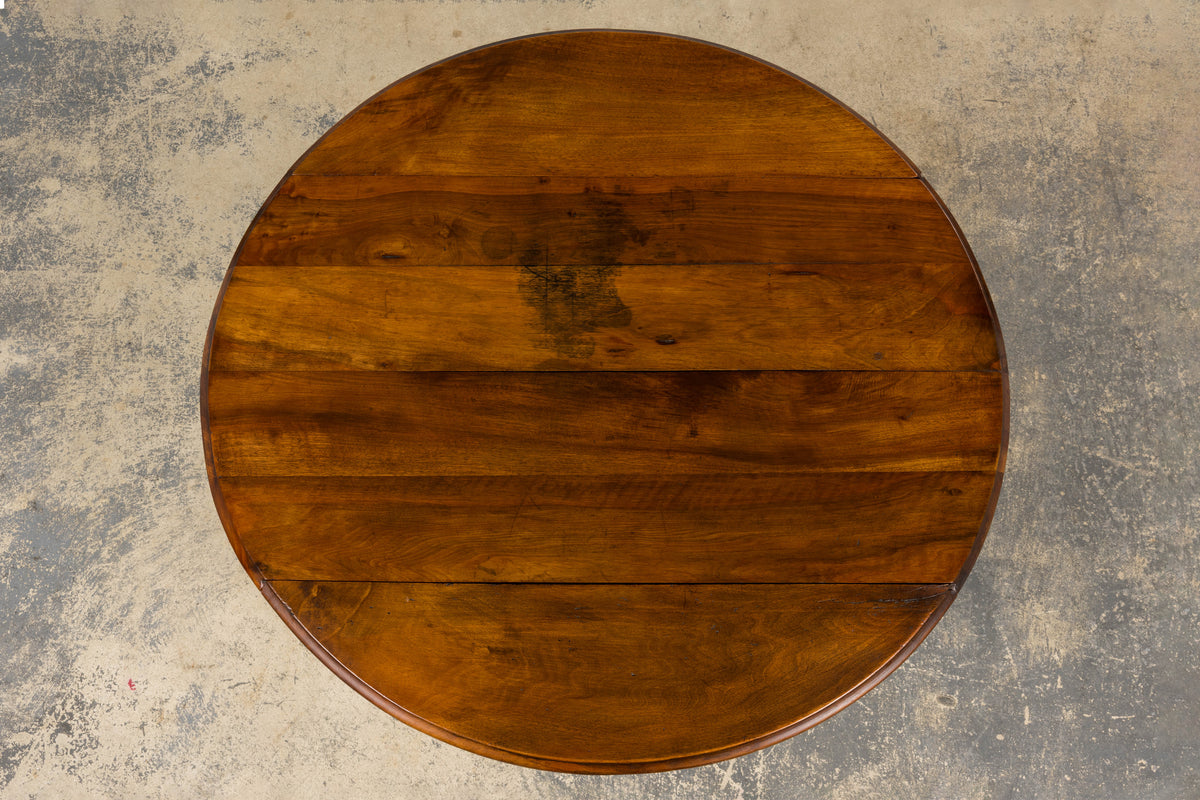 Antique Country French Provincial Maple Drop Leaf Table