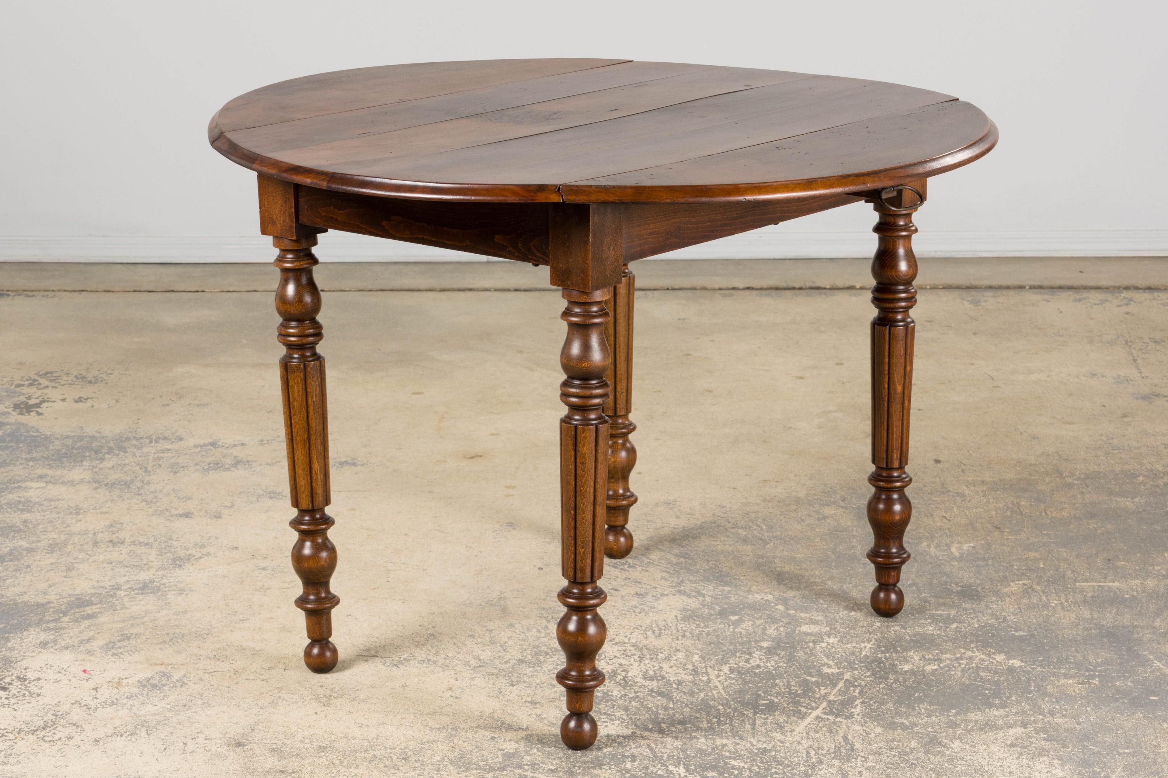 Antique Country French Provincial Maple Drop Leaf Table