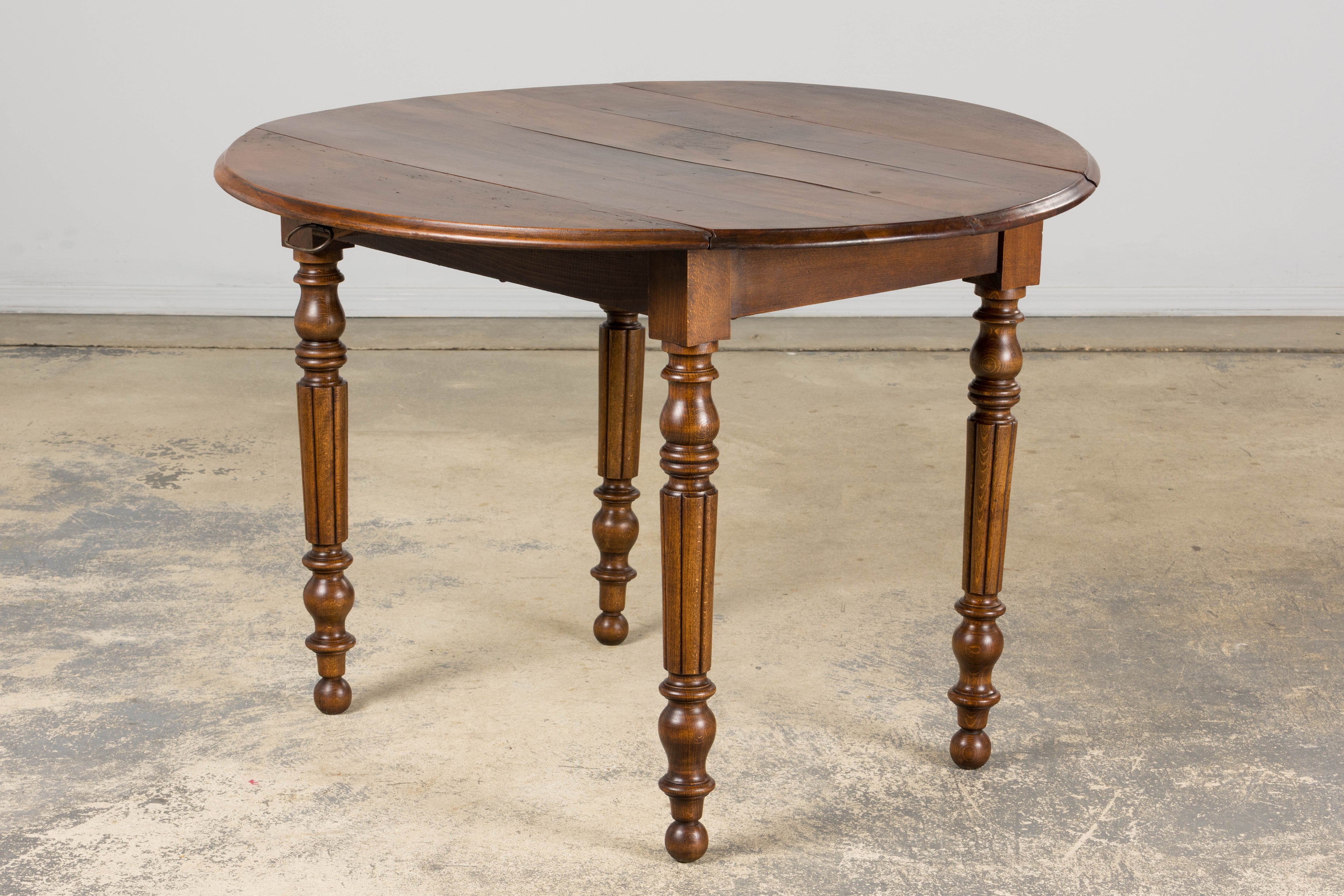 Antique Country French Provincial Maple Drop Leaf Table