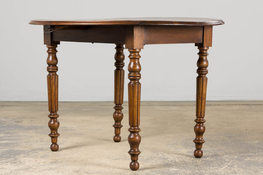 Antique Country French Provincial Maple Drop Leaf Table