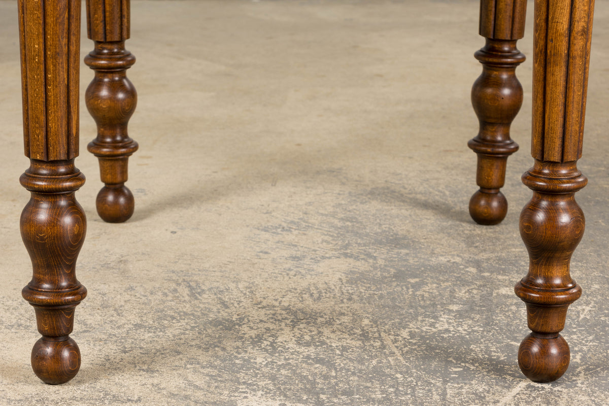 Antique Country French Provincial Maple Drop Leaf Table
