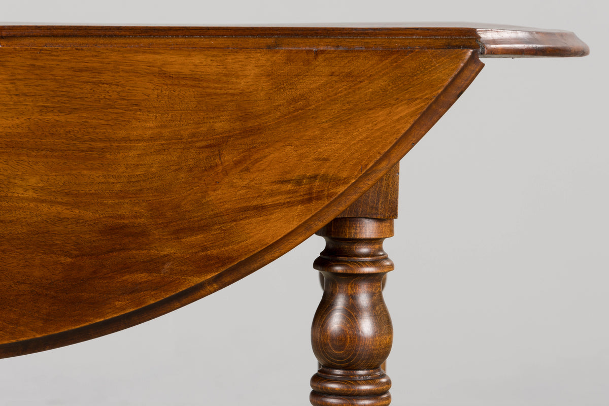 Antique Country French Provincial Maple Drop Leaf Table