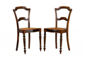 19th Century French Napoleon III Walnut Side Chairs W/ Cane Seats - A Pair