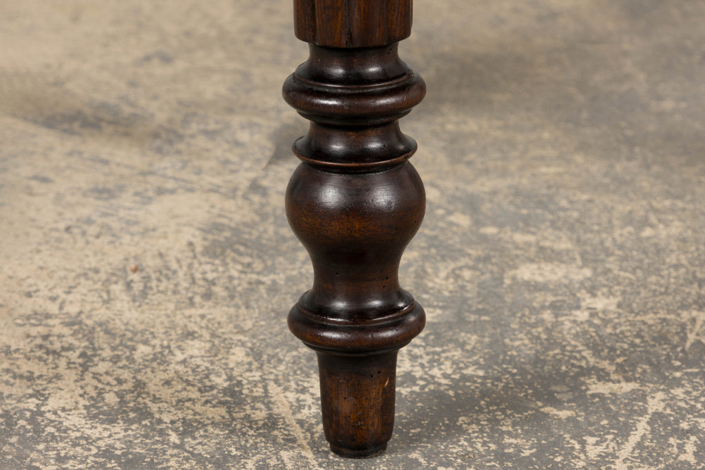 19th Century French Louis Philippe Style Demilune Walnut Folding Console Table