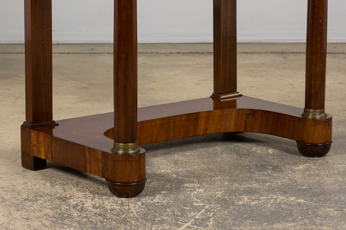 Early 19th Century French Empire Mahogany Secretary W/ Mirror