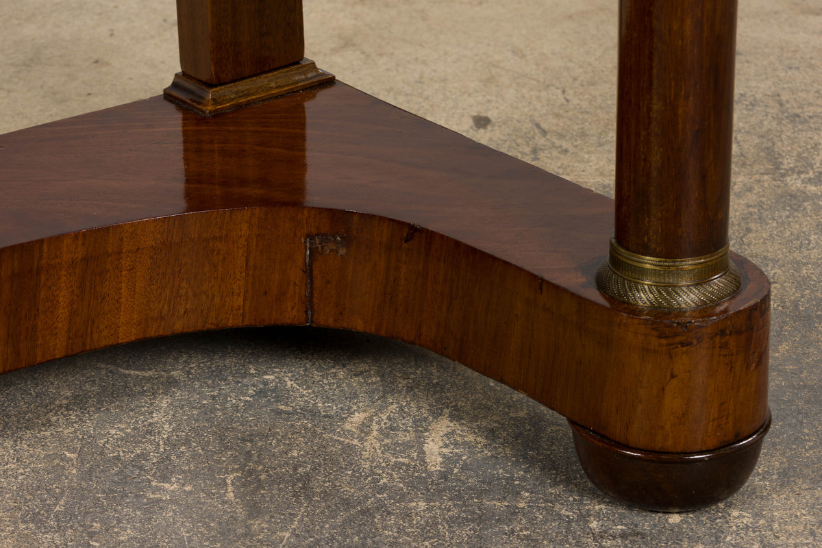Early 19th Century French Empire Mahogany Secretary W/ Mirror