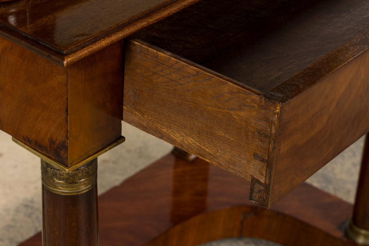 Early 19th Century French Empire Mahogany Secretary W/ Mirror