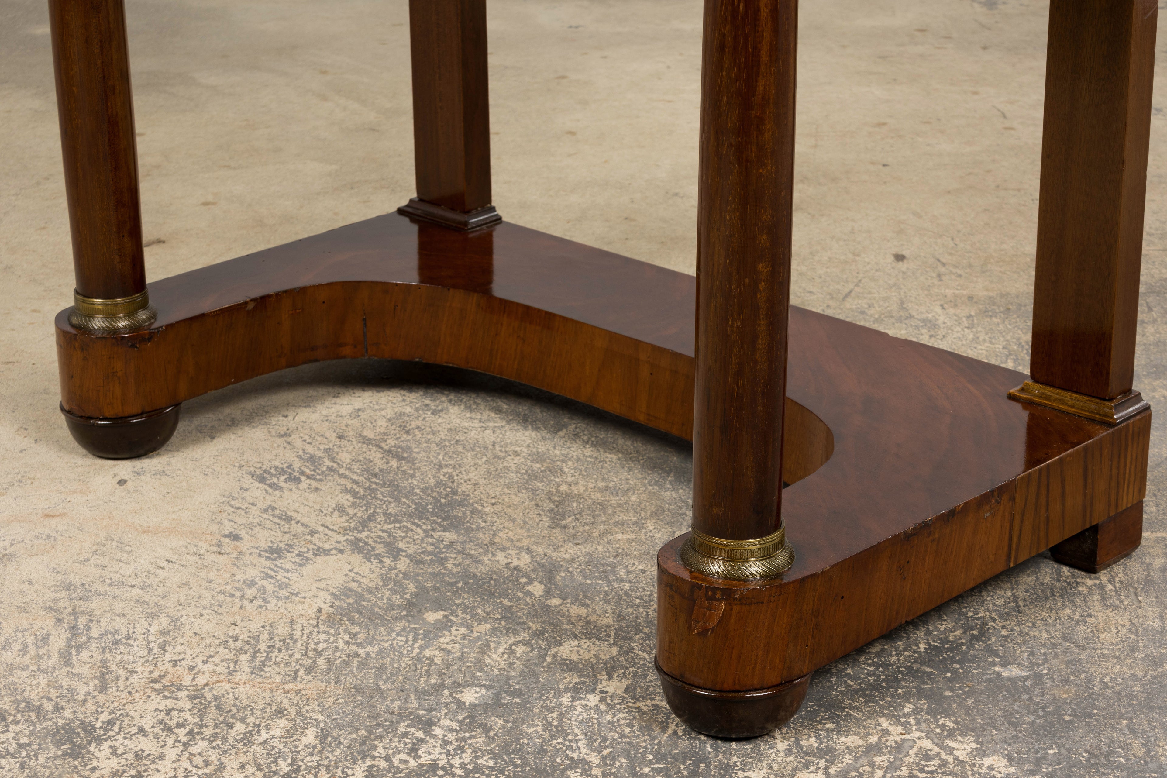 Early 19th Century French Empire Mahogany Secretary W/ Mirror