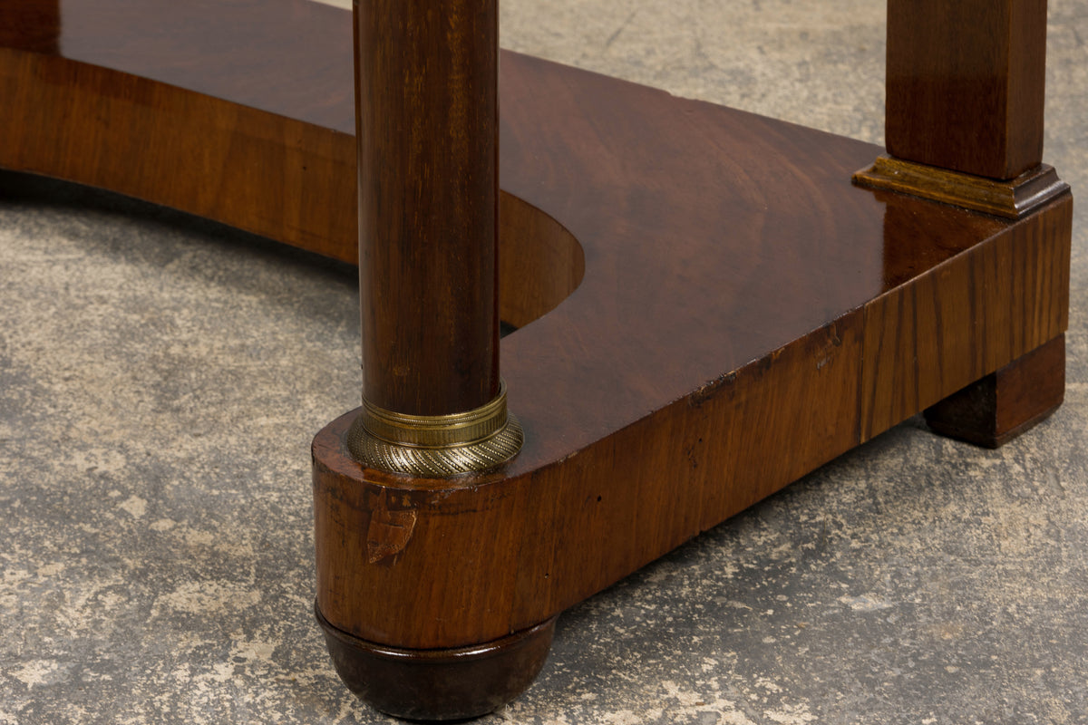 Early 19th Century French Empire Mahogany Secretary W/ Mirror