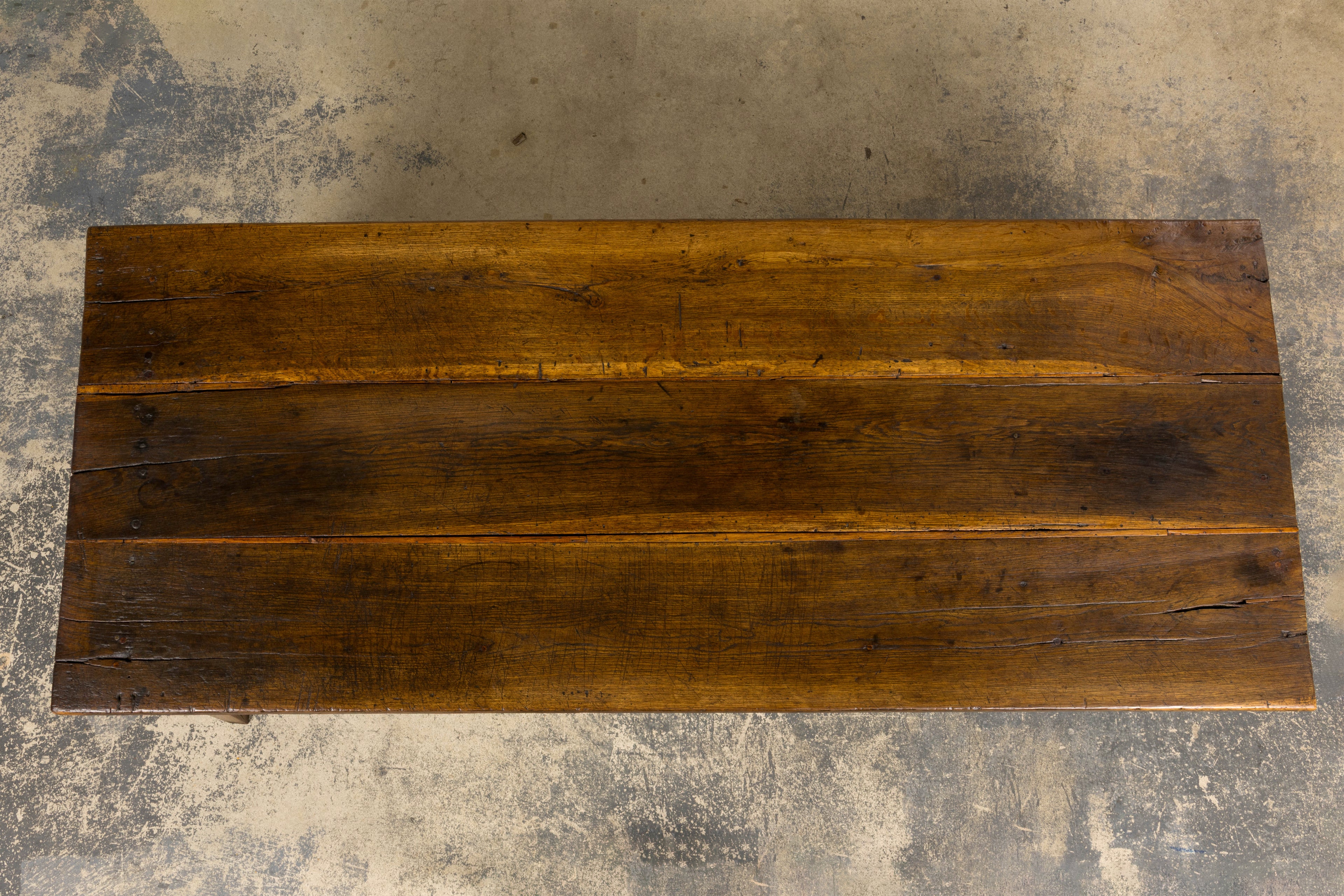ON HOLD Early 19th Century Country French Farmhouse Oak Kitchen Table