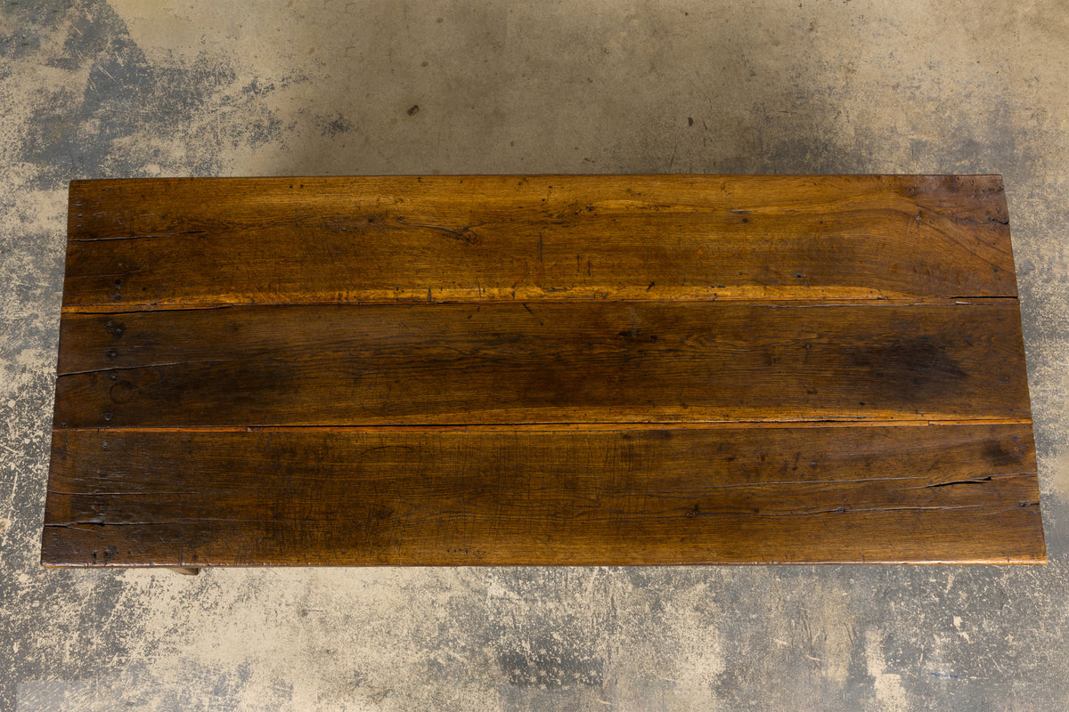 Early 19th Century Country French Farmhouse Oak Kitchen Table
