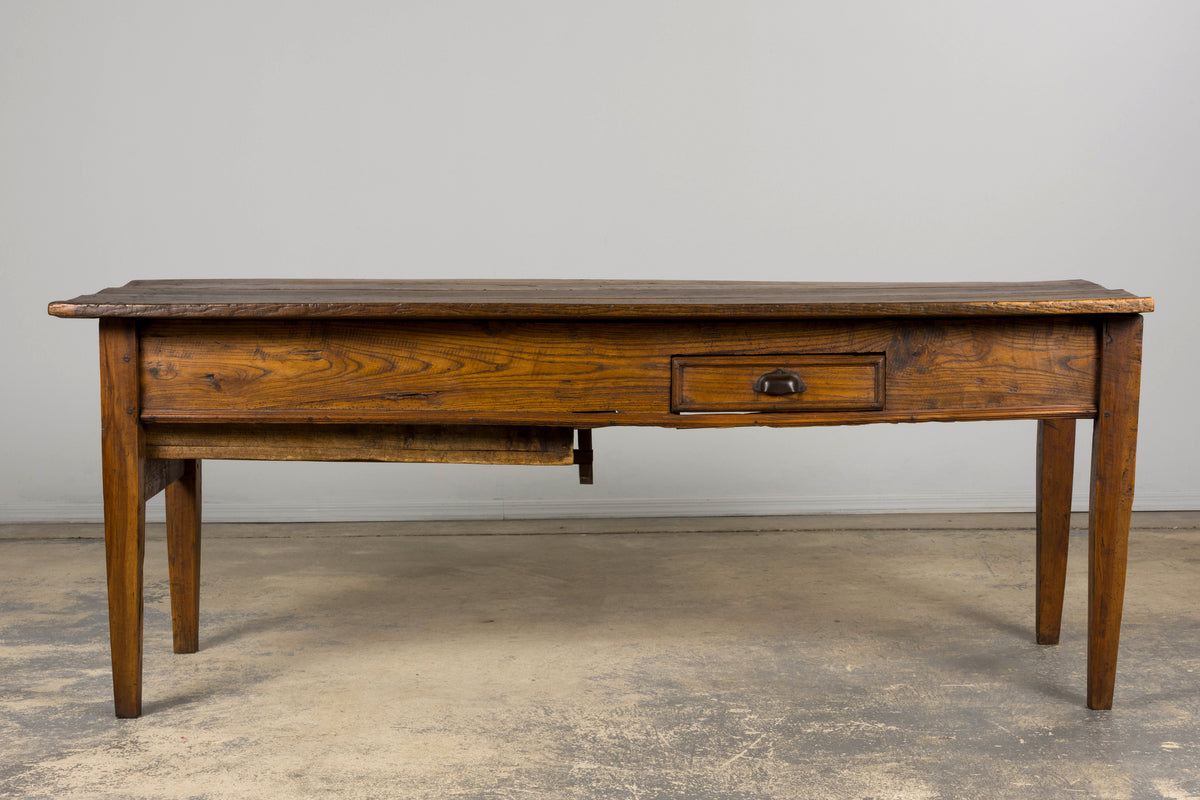 Early 19th Century Country French Farmhouse Oak Kitchen Table