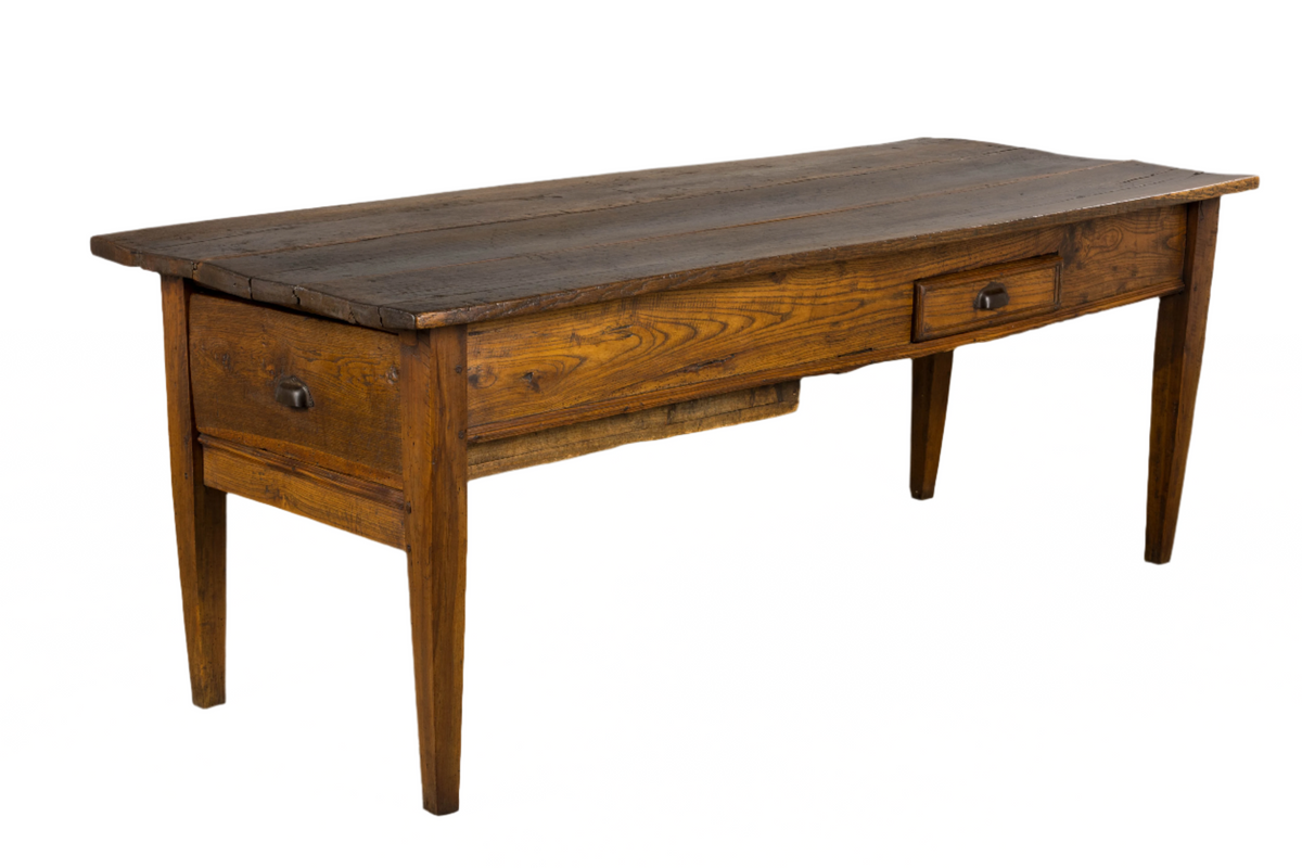 Early 19th Century Country French Farmhouse Oak Kitchen Table
