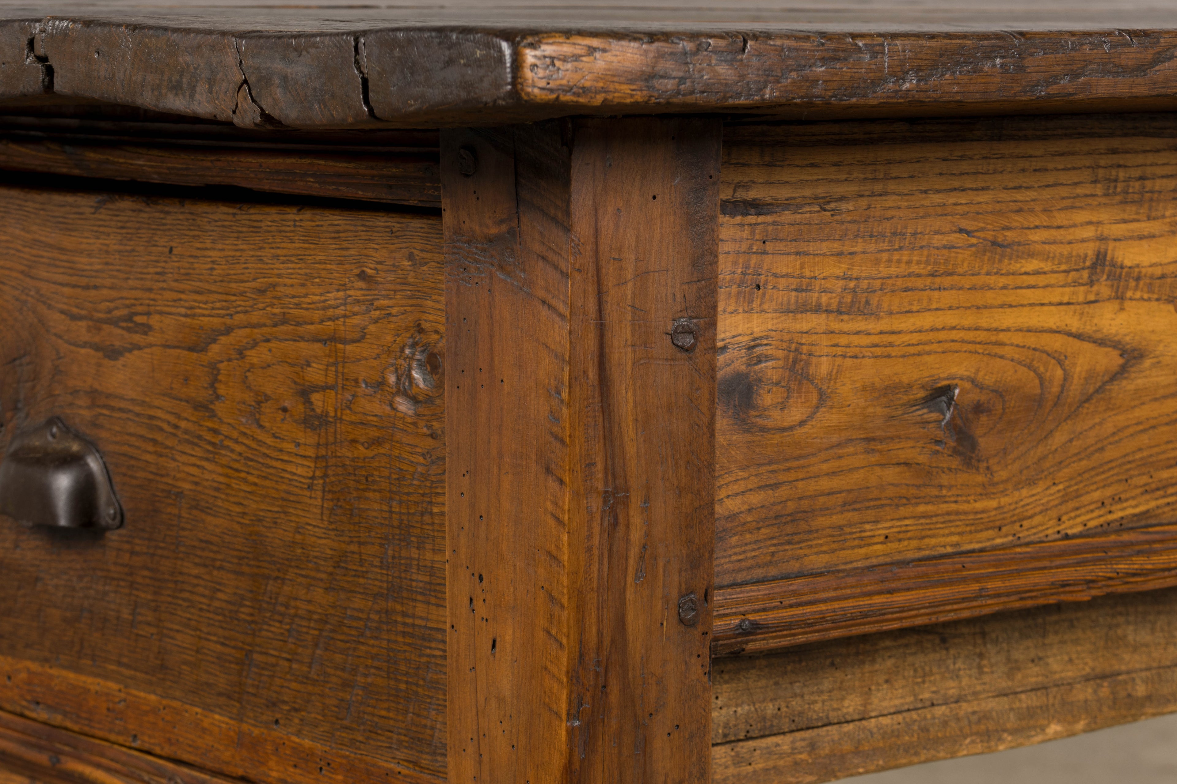 ON HOLD Early 19th Century Country French Farmhouse Oak Kitchen Table
