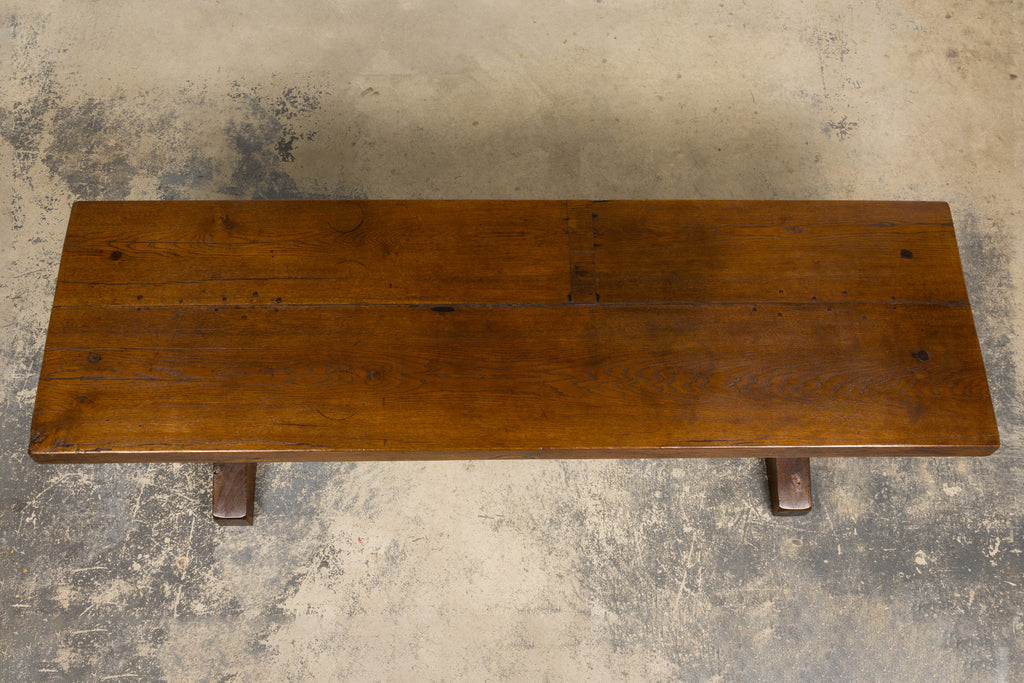 18th Century French Monastery Oak Trestle Dining Table