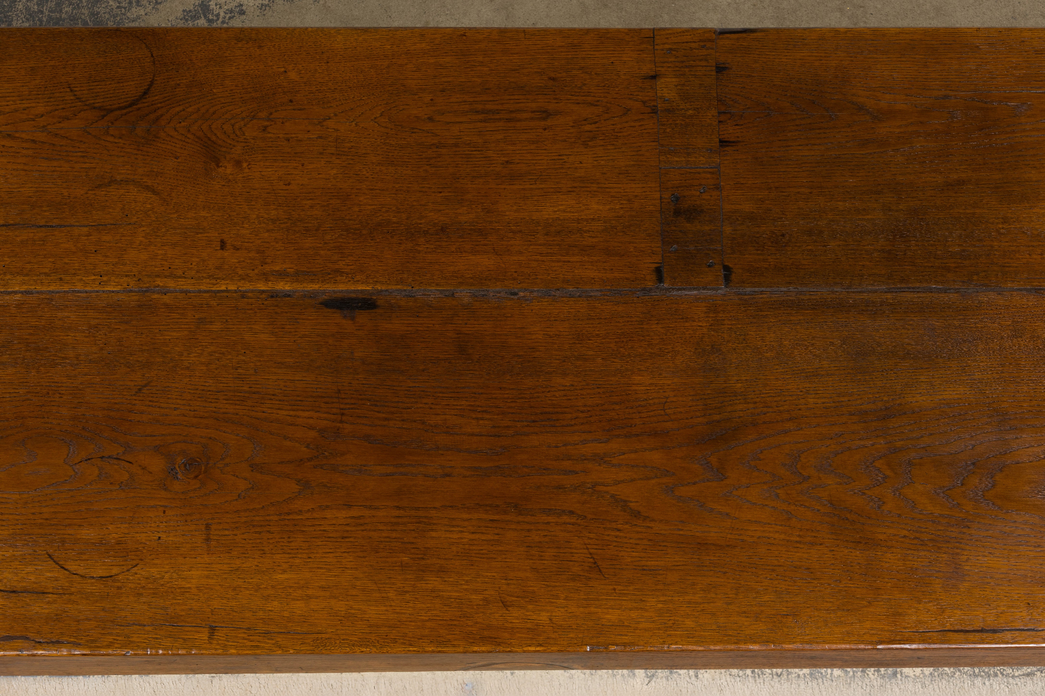 18th Century French Monastery Oak Trestle Dining Table