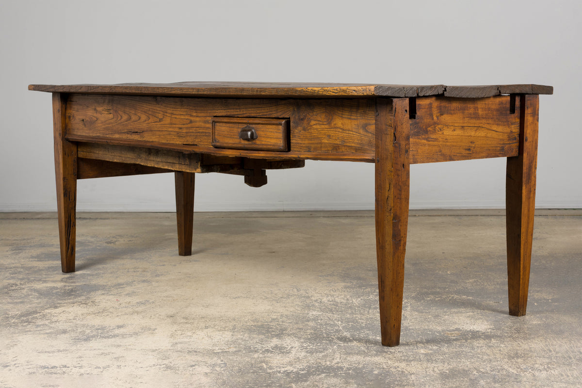 Early 19th Century Country French Farmhouse Oak Kitchen Table