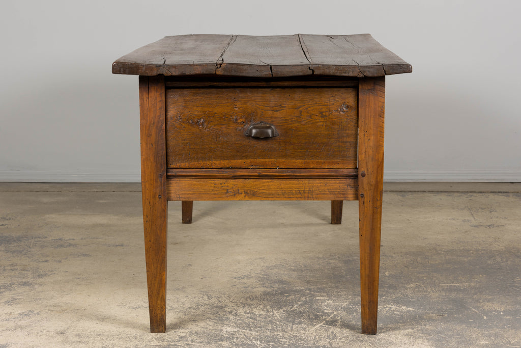 ON HOLD Early 19th Century Country French Farmhouse Oak Kitchen Table