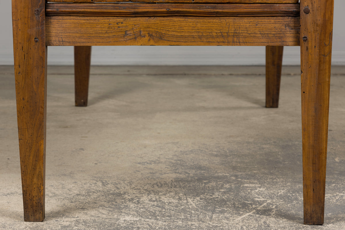 Early 19th Century Country French Farmhouse Oak Kitchen Table