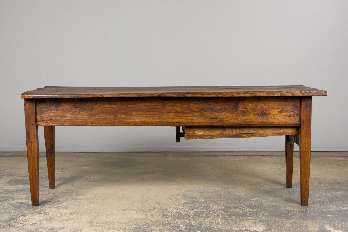 Early 19th Century Country French Farmhouse Oak Kitchen Table