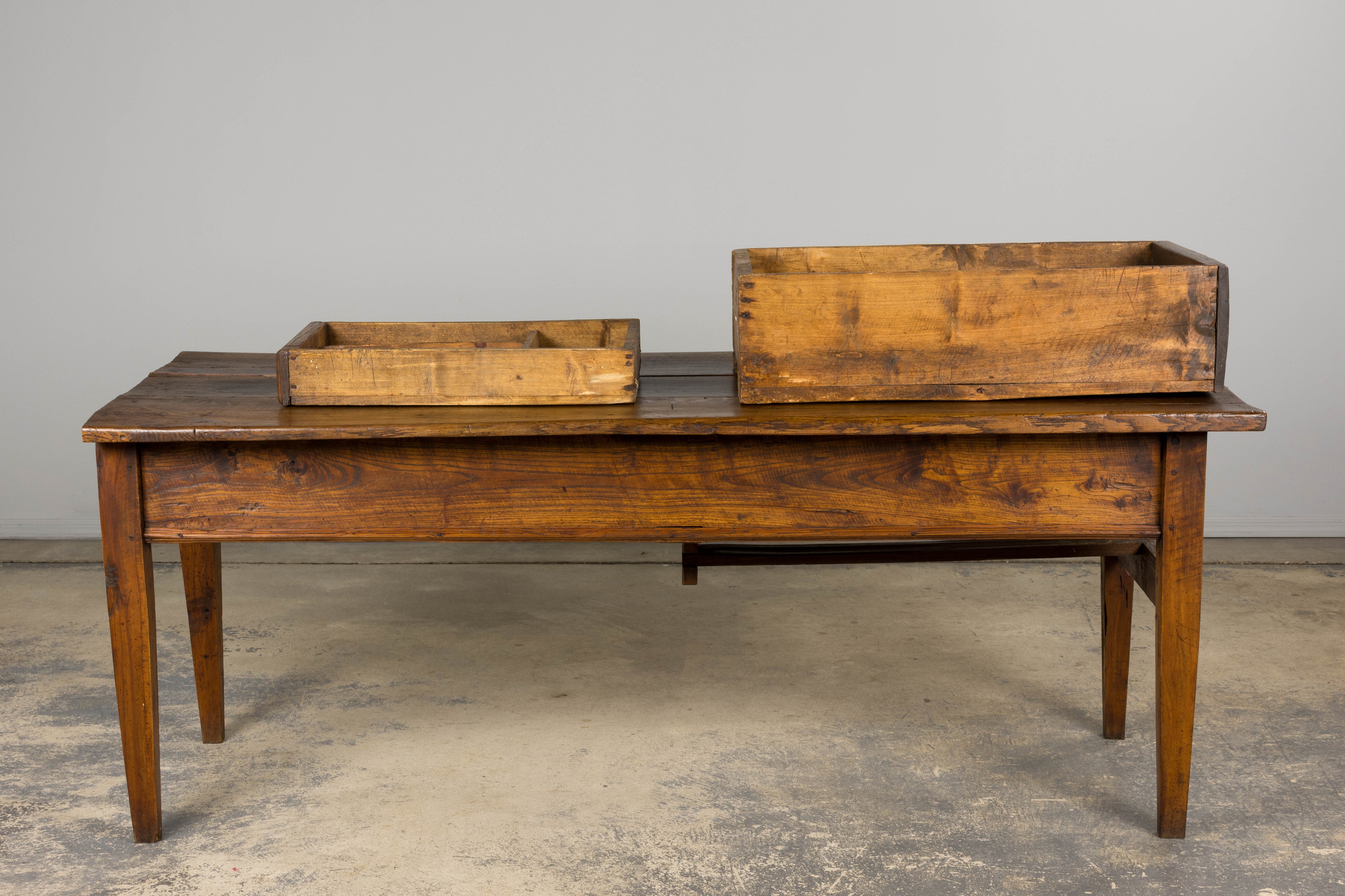 ON HOLD Early 19th Century Country French Farmhouse Oak Kitchen Table